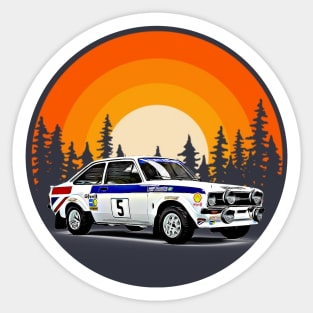 Escort Rally Forest Print Sticker